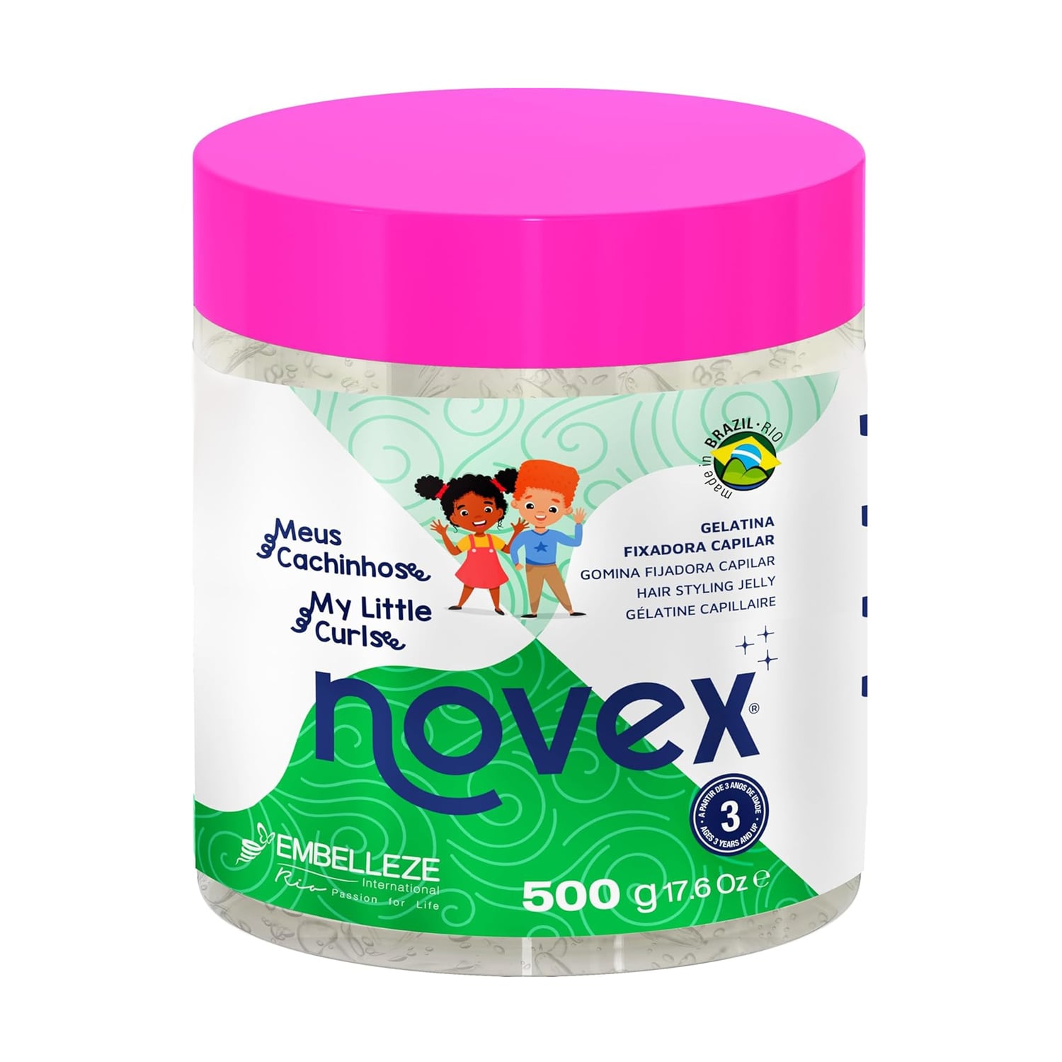 Дитяче желе для укладання волосся Novex My Little Curls Jelly Hair Styling, 500 г